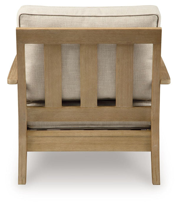 Clare View - Beige - Lounge Chair w/Cushion - Simple Home Plus