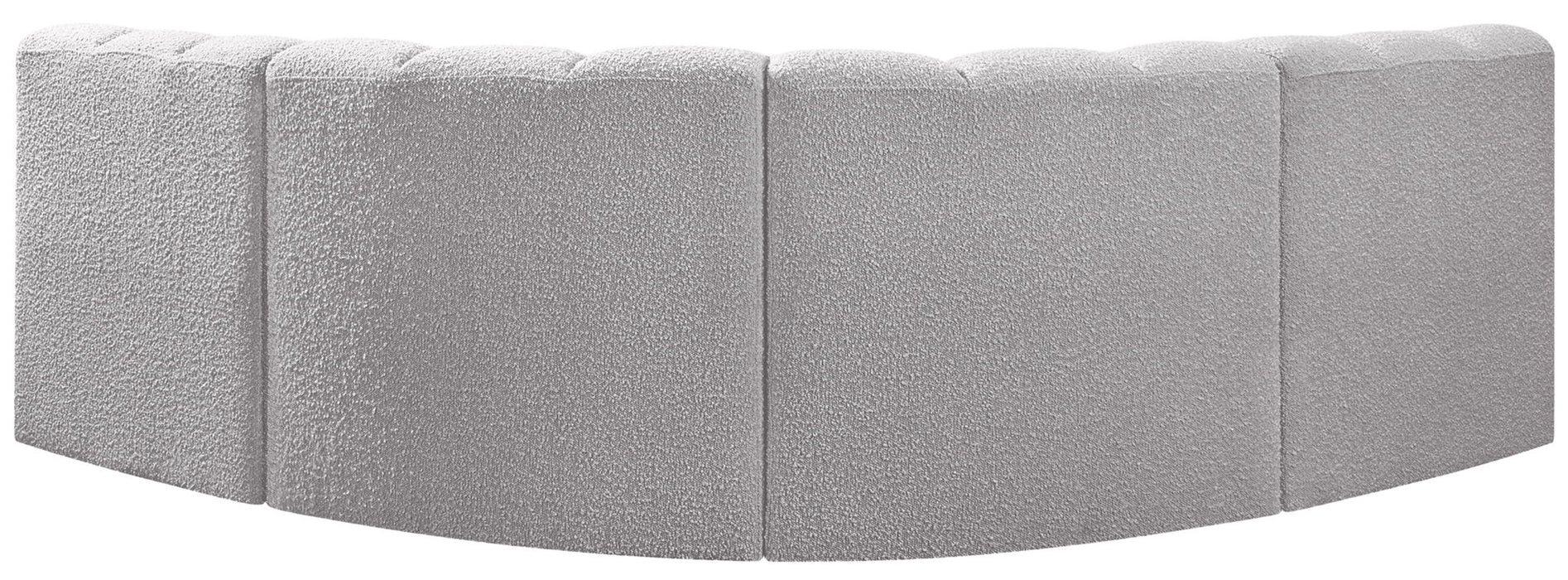 Arc - Boucle Fabric 4 Piece Corner Modular Sofa - Simple Home Plus