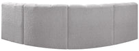 Arc - Boucle Fabric 4 Piece Corner Modular Sofa - Simple Home Plus