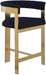 Romeo - Boucle Counter Stool With Gold Base (Set of 2) - Simple Home Plus