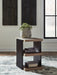 Rylandyn - Rectangular End Table - Black / Light Brown - Simple Home Plus