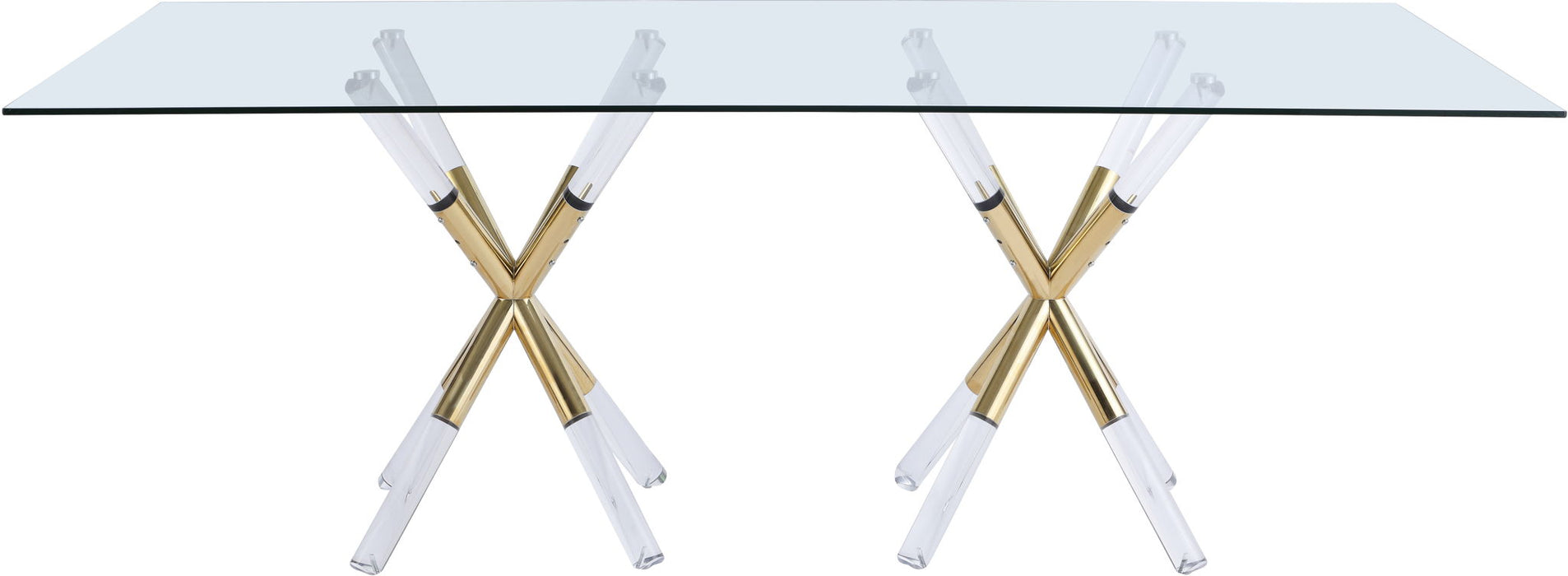 Mercury - Dining Table - Pearl Silver - Simple Home Plus