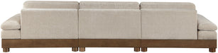 Turin - Chenille Fabric Upholstered Modular Sectional - Taupe - Simple Home Plus