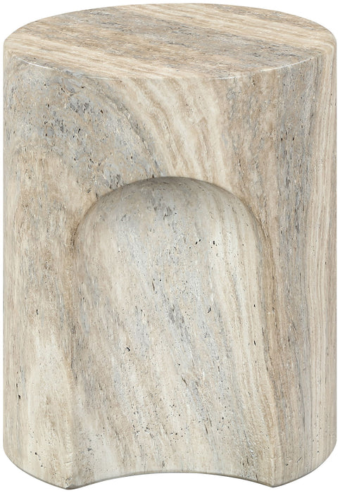 Olira - Concrete And Fiberglass Indoor / Outdoor End Table - Simple Home Plus