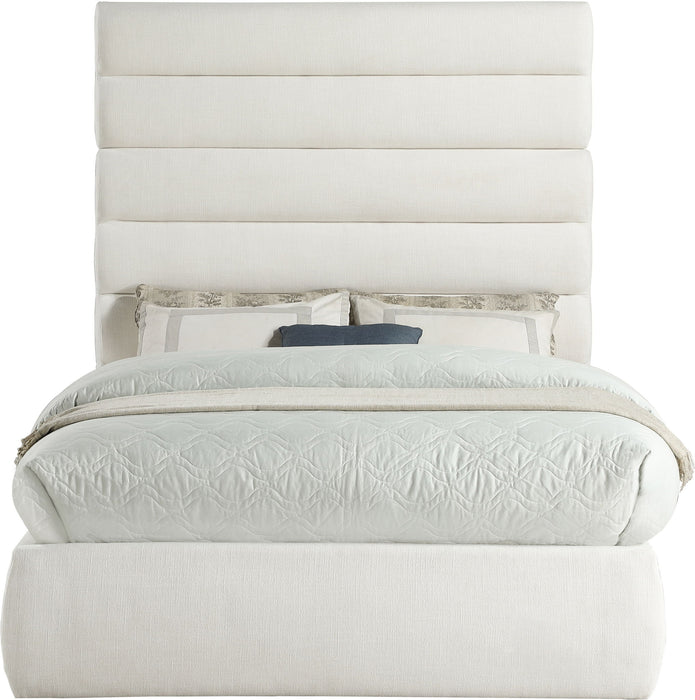 Adam - Linen Fabric Bed With 70.5" Headboard - Simple Home Plus