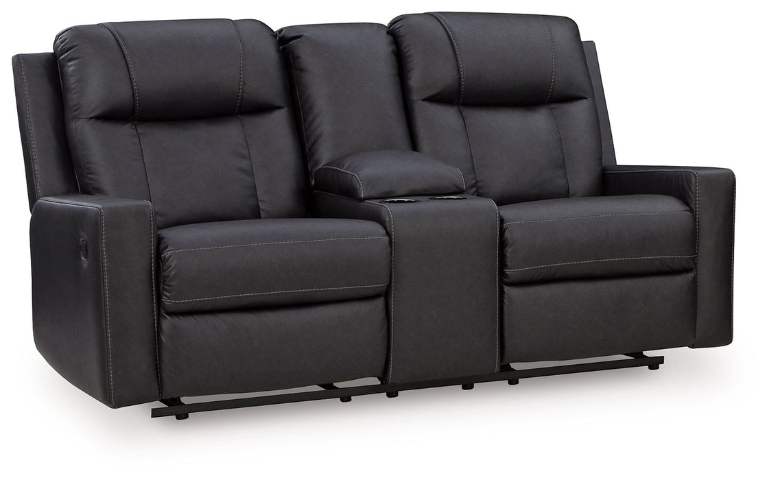 Mackmenville - Double Reclining Loveseat With Console - Simple Home Plus