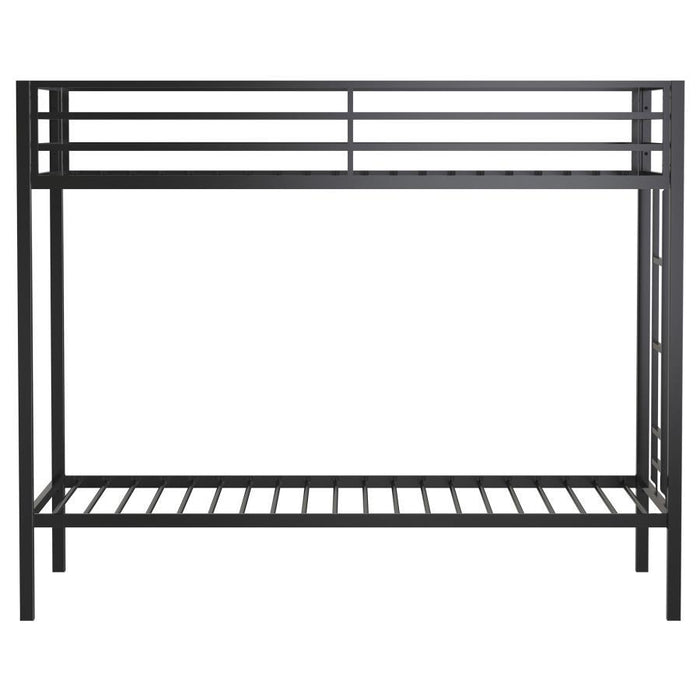 Alevera - Metal Bunk Bed With Ladder - Simple Home Plus