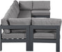 Nizuc - Outdoor Patio 7 Piece Modular Sectional With Gray Frame - Simple Home Plus