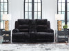 Rhine Falls - Onyx - Double Reclining Power Loveseat With Console - Simple Home Plus