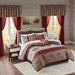 Delaney - California King 24 Piece Room In A Bag - Red - Simple Home Plus