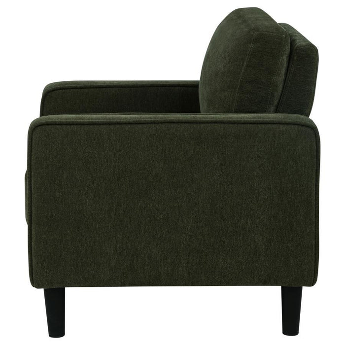 Ruth - Upholstered Track Arm Accent Chair - Simple Home Plus