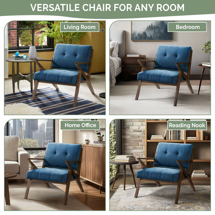 Rocket - Lounge - Blue / Pecan - Simple Home Plus