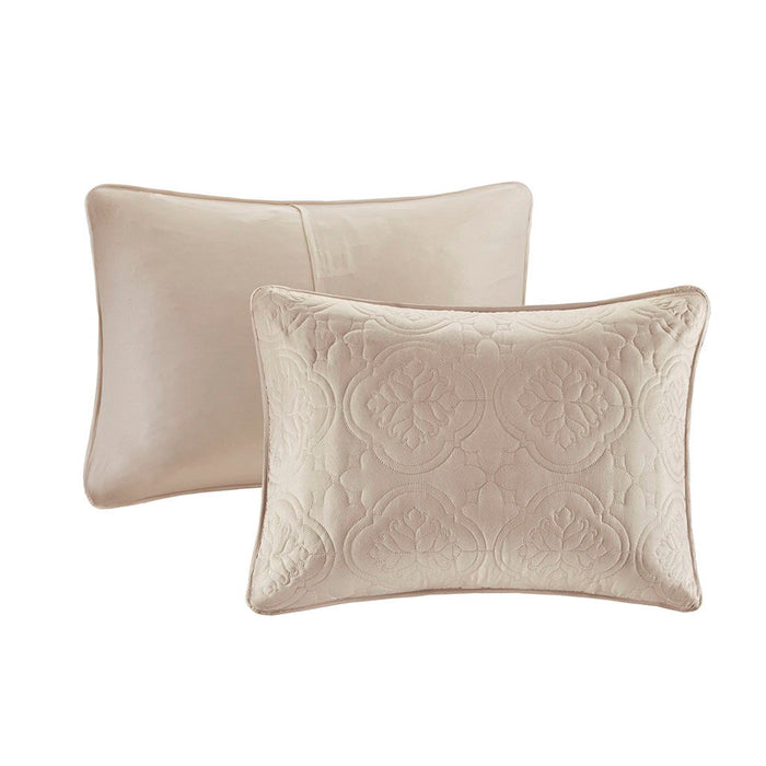 Oakley - 3 Piece Reversible Bedspread Set - Khaki - Simple Home Plus