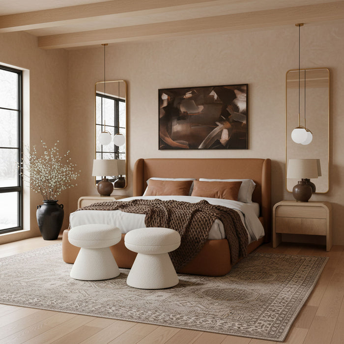 Warby - Upholstered Bed - Simple Home Plus