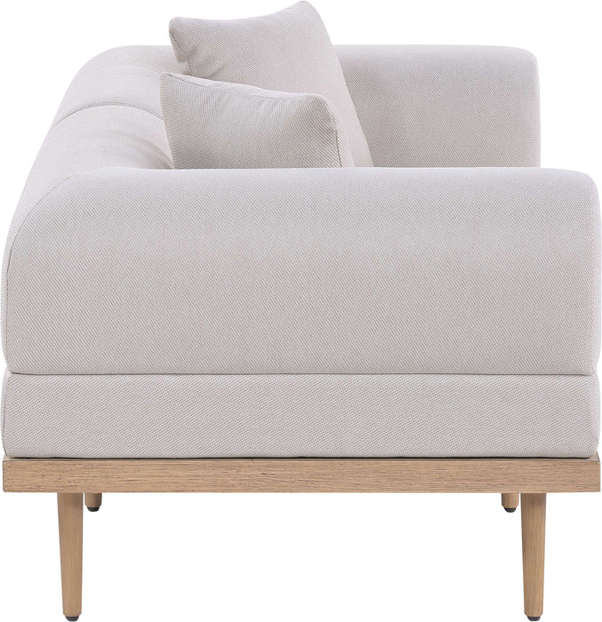 Laguna - 2 Piece Resilient Water Resistant Fabric 71" Upholstered Outdoor Patio Modular Loveseat - Simple Home Plus