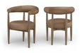 Sable - Vegan Leather Upholstered Dining Chair (Set of 2) - Brown Base - Simple Home Plus