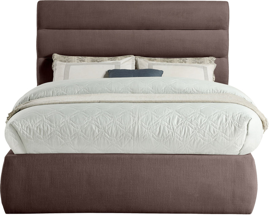 Adam - Linen Fabric Bed With 52" Headboard - Simple Home Plus