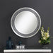 Lixue - Round Wall Mirror LED Lighting - Silver - Simple Home Plus