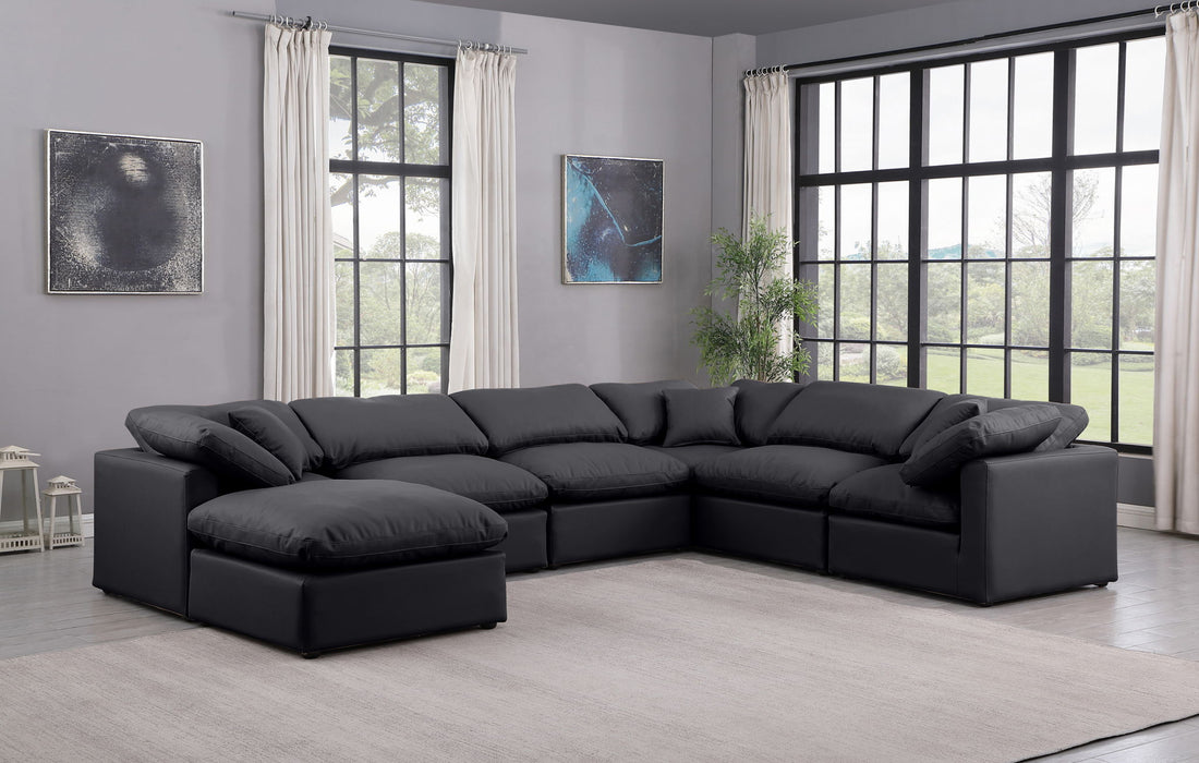 Indulge - Faux Leather 7 Piece Modular Sectional - Simple Home Plus