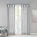 Ceres - 84" Twist Tab Voile Sheer Window Pair - Light Gray - Simple Home Plus