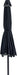 Amalfi - Patio Umbrella - Black Pole - Simple Home Plus