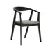 Santana - Wood Dining Chair With Black Frame - Simple Home Plus