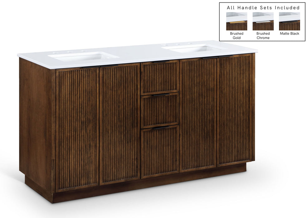 Willard - Engineered Stone And Solid Wood Bathroom Vanity - Simple Home Plus