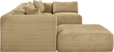 Shaggy - 6 Piece Modular U-Shaped Sectional - Simple Home Plus