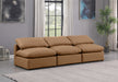 Indulge - Faux Leather 3 Seat Modular Armless Sofa - Simple Home Plus