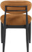 Riccio - Fabric Dining Side Chair (Set of 2) - Black Frame - Simple Home Plus