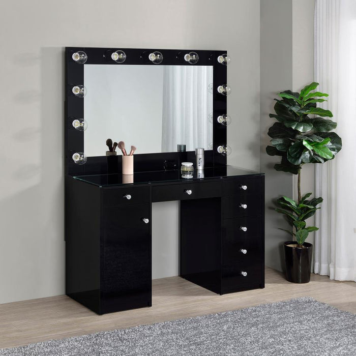 Acena - 7-Drawer Vanity Set With Lighting - Simple Home Plus