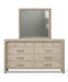 Solano - 9-Drawer Bedroom Dresser With Mirror - Weathered Mango - Simple Home Plus