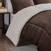 Alton - Down Alternative Comforter Set - Brown / Ivory - Simple Home Plus