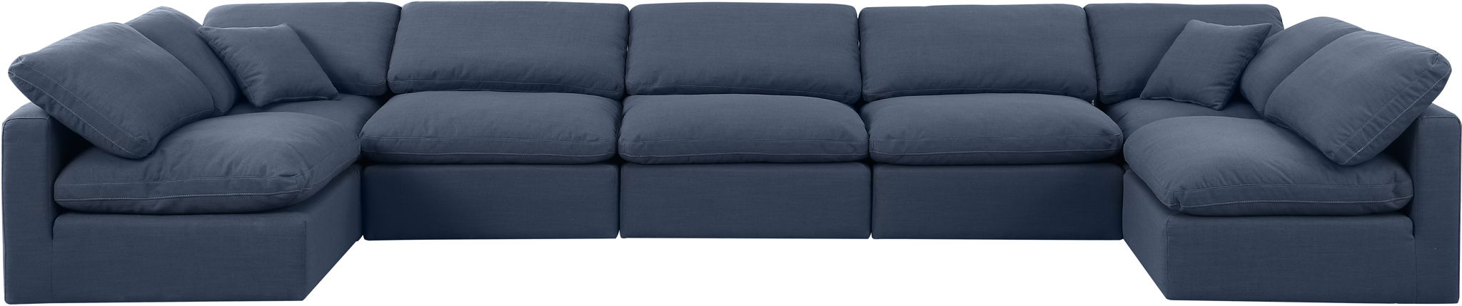Indulge - Linen 7 Piece Modular U-Shaped Sectional - Simple Home Plus