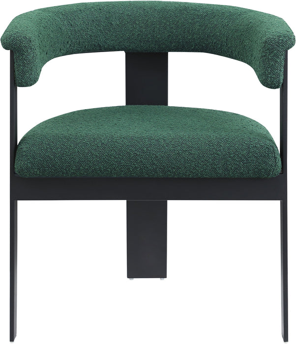 Romeo - Boucle Dining Chair With Black Base (Set of 2) - Simple Home Plus