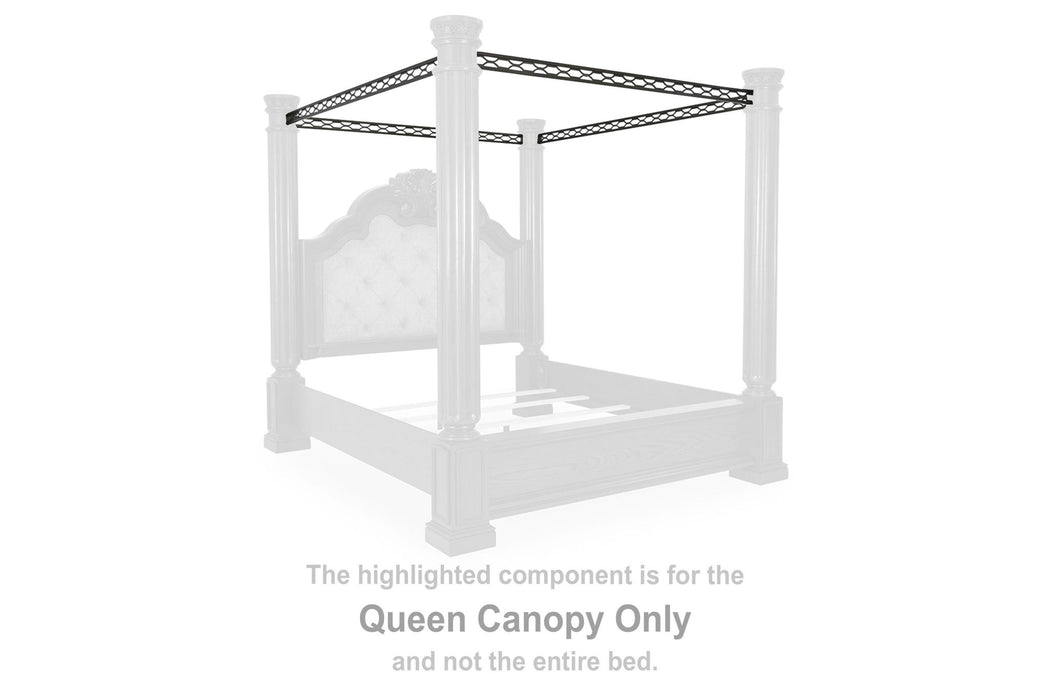 Maylee - Queen Canopy - Dark Brown - Simple Home Plus