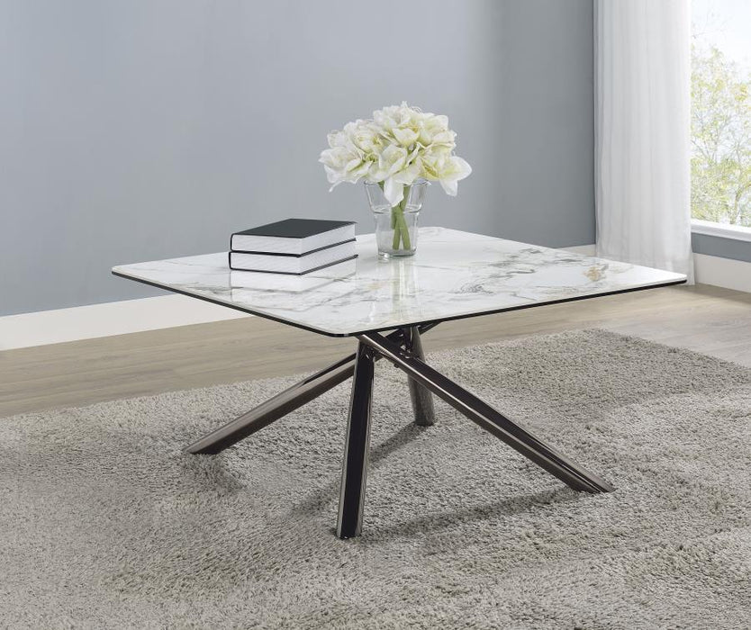 Carvell - Square Sintered Stone Table - Simple Home Plus