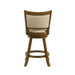 Aiden - Modern Farmhouse Swivel Wood Counter Height Kitchen Bar Stool - Simple Home Plus