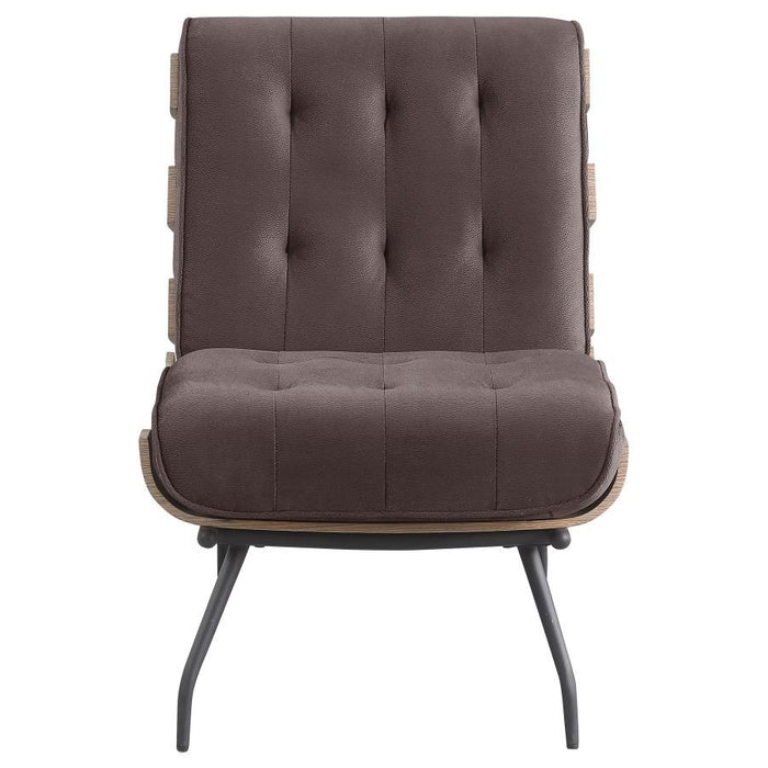 Aloma - Upholstered Tufted Armless Accent Chair - Simple Home Plus