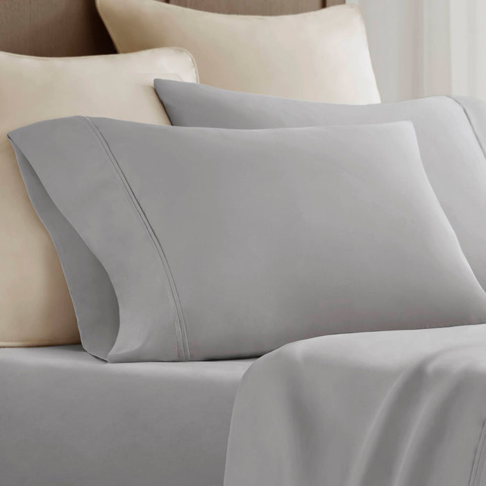 California King Sateen Sheet Set - Gray - Simple Home Plus
