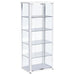 Aero - 5-Shelf Display Curio Cabinet With Led Lighting - Simple Home Plus