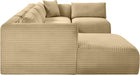 Shaggy - 5 Piece Modular U-Shaped Sectional - Simple Home Plus