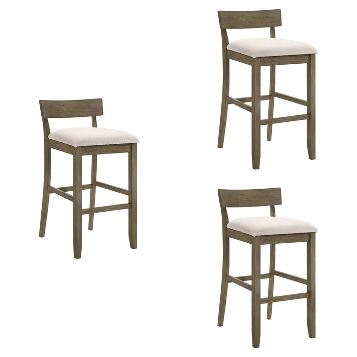 Merie - Modern Transitional Wood Bar Height Kitchen Bar Stool - Simple Home Plus