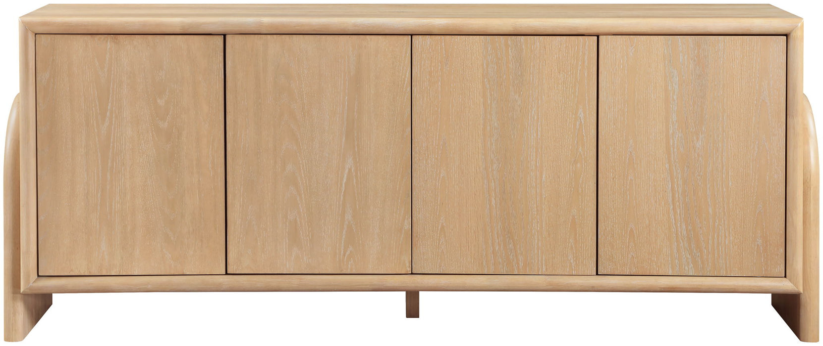 Elanor - Oak Veneer And Solid Wood Sideboard/Buffet - Simple Home Plus