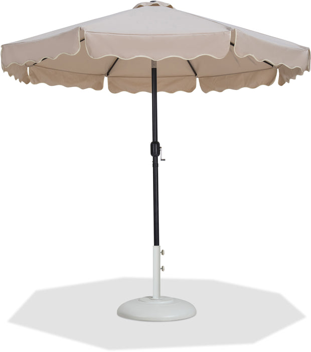 Amalfi - Patio Umbrella - White Base / Black Pole - Simple Home Plus