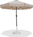 Amalfi - Patio Umbrella - White Base / Black Pole - Simple Home Plus