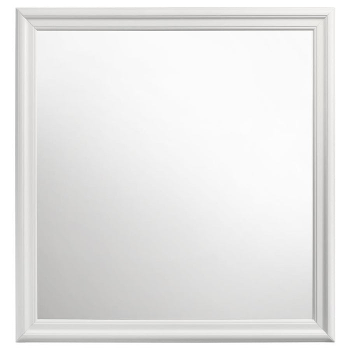 Louis Philippe - 38.25" Dresser Mirror - White - Simple Home Plus