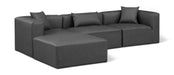 Cube - 4 Piece Modular Sectional With Chaise - Simple Home Plus