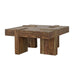 Samira - Square Solid Wood Coffee Table - Natural Sheesham - Simple Home Plus