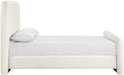 Fira - Linen Textured Fabric Upholstered Bed - Simple Home Plus